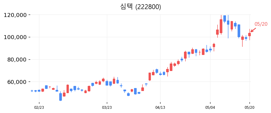 심텍 차트